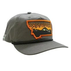 Rep Your Water Montana Wild Trout Hat Gray - Your Premium Fishing Gear Store Rods Lines Baits Accessories* Best