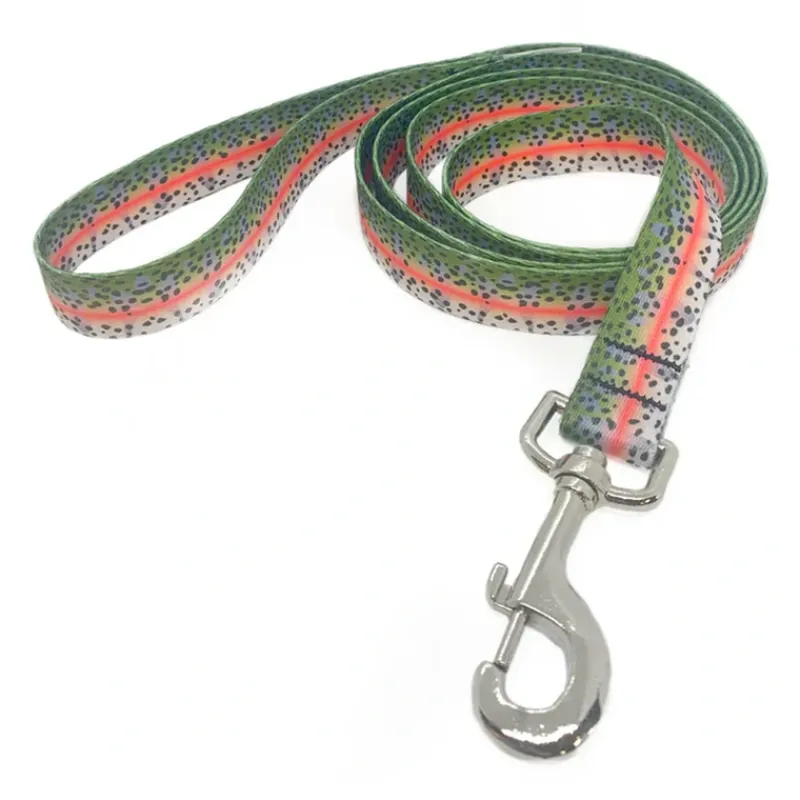 Rep Your Water Rainbow Trout Skin Dog Leash - Your Premium Fishing Gear Store Rods Lines Baits Accessories* Flash Sale