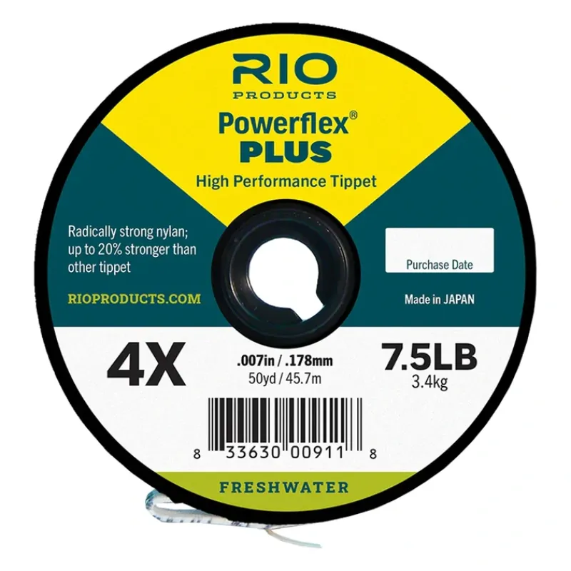 RIO PowerFlex Plus Tippet - 30 Yards - Your Premium Fishing Gear Store Rods Lines Baits Accessories* Shop