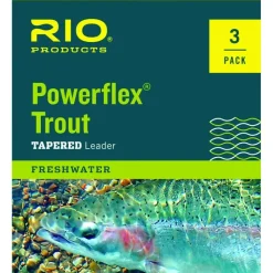 Rio Powerflex Tapered Leader 3-Pack - Your Premium Fishing Gear Store Rods Lines Baits Accessories* Cheap