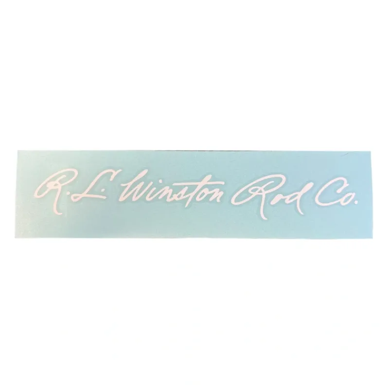 R.L. Winston Script Die Cut Sticker 12" - Your Premium Fishing Gear Store Rods Lines Baits Accessories* Discount