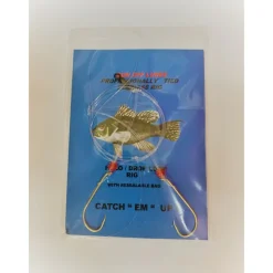 Run Off Lures Pro Hi/Lo Dropper Loop Rig for Sea Bass/Porgy with 2 Large Hooks - Your Premium Fishing Gear Store Rods Lines Baits Accessories* Outlet