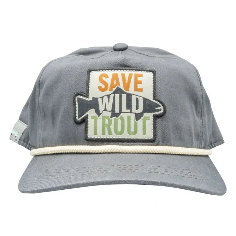 RYW 5 Panel Hat Save Wild Trout - Your Premium Fishing Gear Store Rods Lines Baits Accessories* Cheap