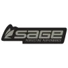 SAGE Logo Decal Steel/Black Sticker - Your Premium Fishing Gear Store Rods Lines Baits Accessories* Outlet