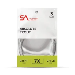 Scientific Anglers Absolute Trout Leader 7.5' 3-Pack - Your Premium Fishing Gear Store Rods Lines Baits Accessories* Online