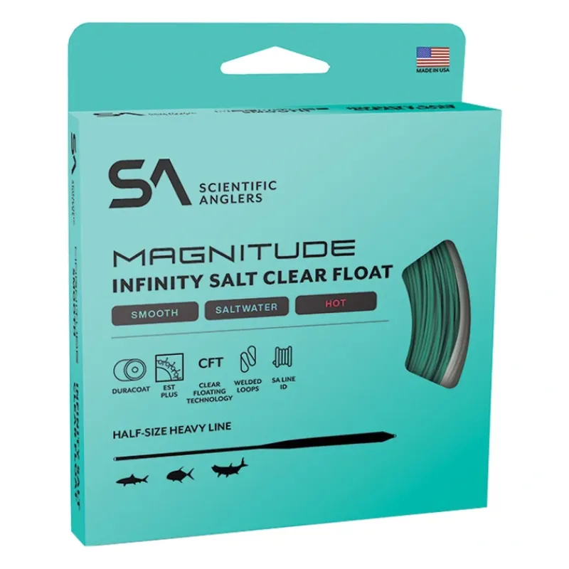 Scientific Anglers Magnitude Smooth Infinity Salt Fly Line Full Clear - Your Premium Fishing Gear Store Rods Lines Baits Accessories* Sale