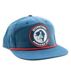 Scientific Anglers Retro River R256 Navy/Red Test Tube Patch Hat - Your Premium Fishing Gear Store Rods Lines Baits Accessories* Shop