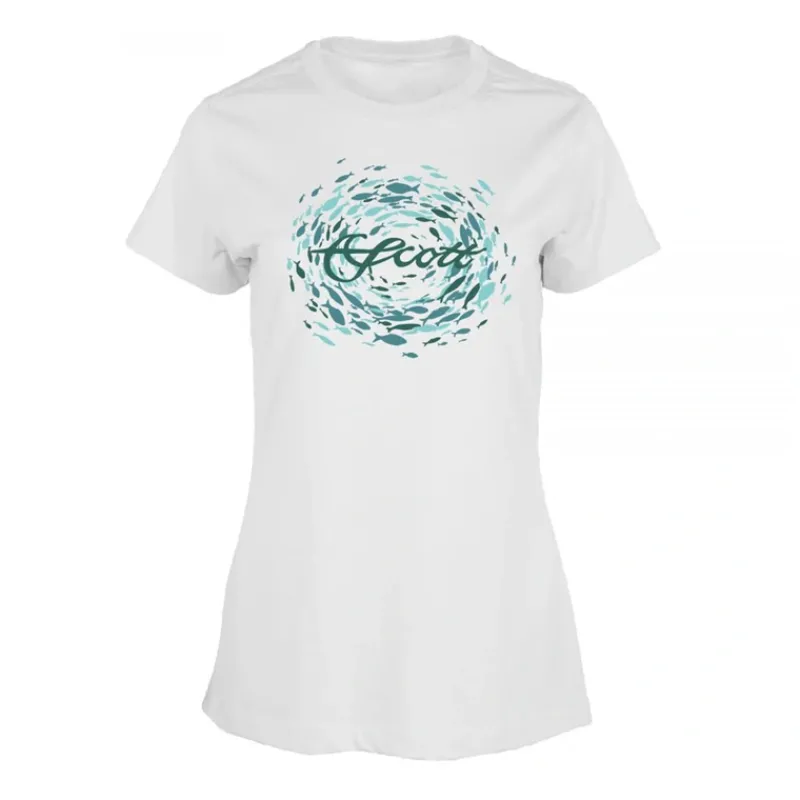 Scott Fly Rods Women's School of Fish SS T-Shirt - Your Premium Fishing Gear Store Rods Lines Baits Accessories* Best Sale
