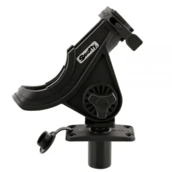 Scotty Baitcaster / Spinning Rod Holder, Black, w/ 0244 Flush Deck Mount - Your Premium Fishing Gear Store Rods Lines Baits Accessories* Sale
