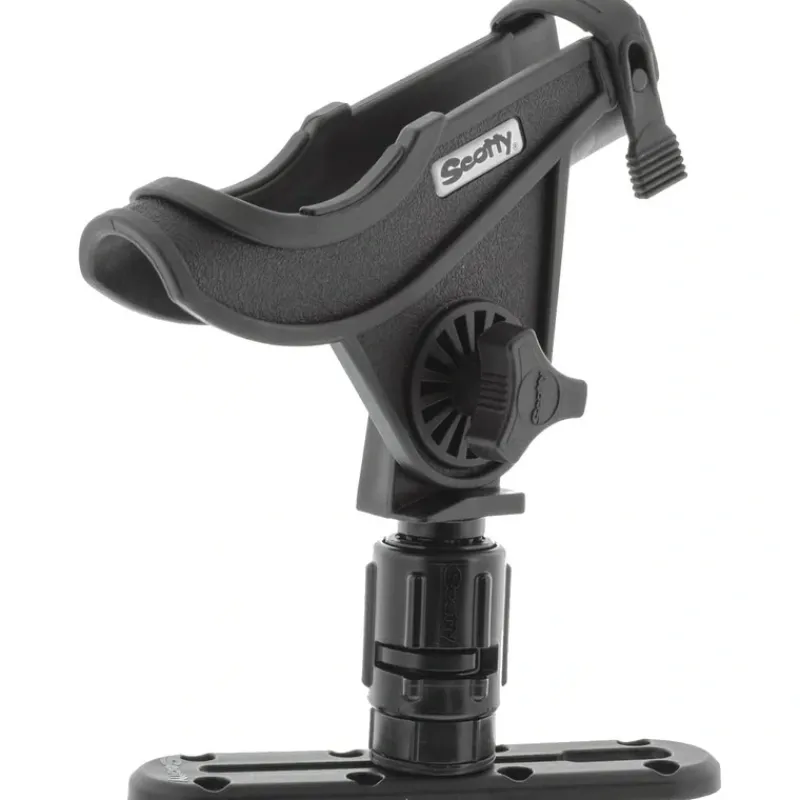 Scotty 0282-BK Baitcaster Rod Holder w/ Gearhead & Track, Black - Your Premium Fishing Gear Store Rods Lines Baits Accessories* Cheap
