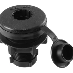 Scotty Compact Round Threaded Flush Deck Mounting Bkt, Black Sealed w/ Rain Cap - Your Premium Fishing Gear Store Rods Lines Baits Accessories* New