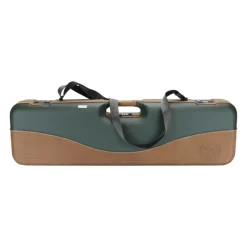 Sea Run Norfork Classic QR Expedition Fly Fishing Rod & Reel Travel Case Green/Leather/Tan with Shoulder Strap - Your Premium Fishing Gear Store Rods Lines Baits Accessories* New