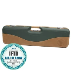 Sea Run Premium Classic Fly Rod & Reel Travel Case Green/Nespola Leather/Khaki - Your Premium Fishing Gear Store Rods Lines Baits Accessories* Discount