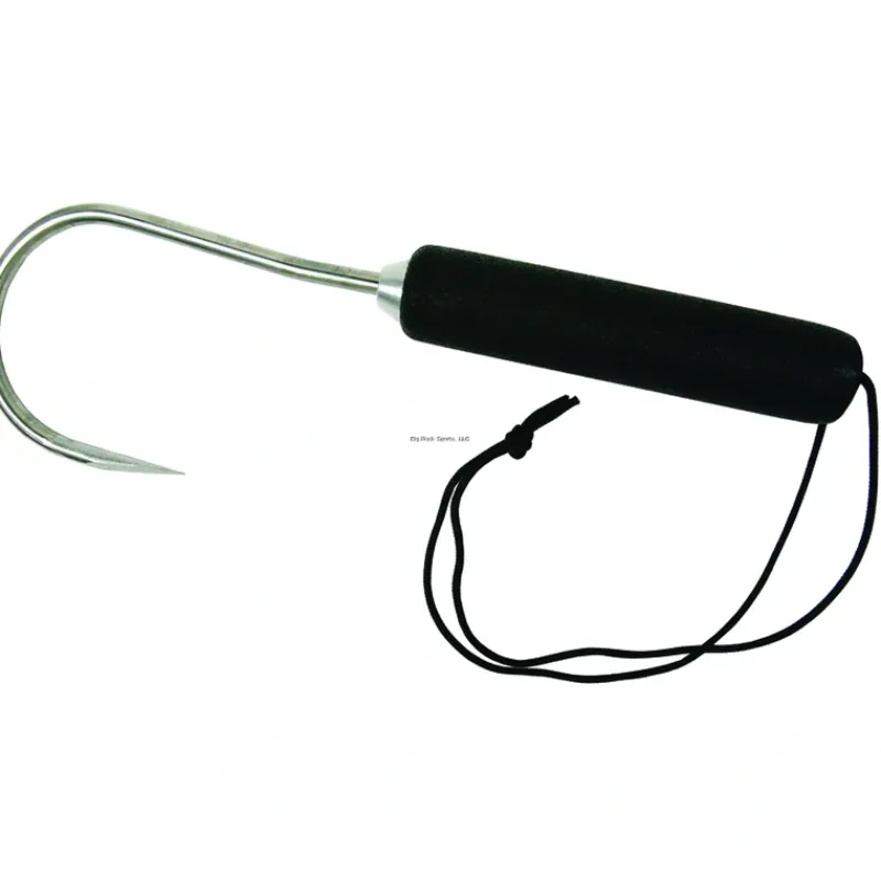 Sea Striker Aluminum Hand Gaff, 2" Stainless Hook, 9" Long w/Lanyard - Your Premium Fishing Gear Store Rods Lines Baits Accessories* New