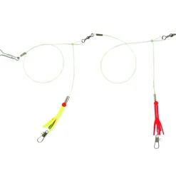 Sea Striker Skirted Bottom Rig, 40lb Mono, 2-Drop, Red/White Skirts - Your Premium Fishing Gear Store Rods Lines Baits Accessories* Online