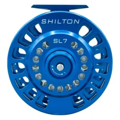 Shilton SL7 (11-12wt) Reel Blue Left Hand - Your Premium Fishing Gear Store Rods Lines Baits Accessories* Outlet