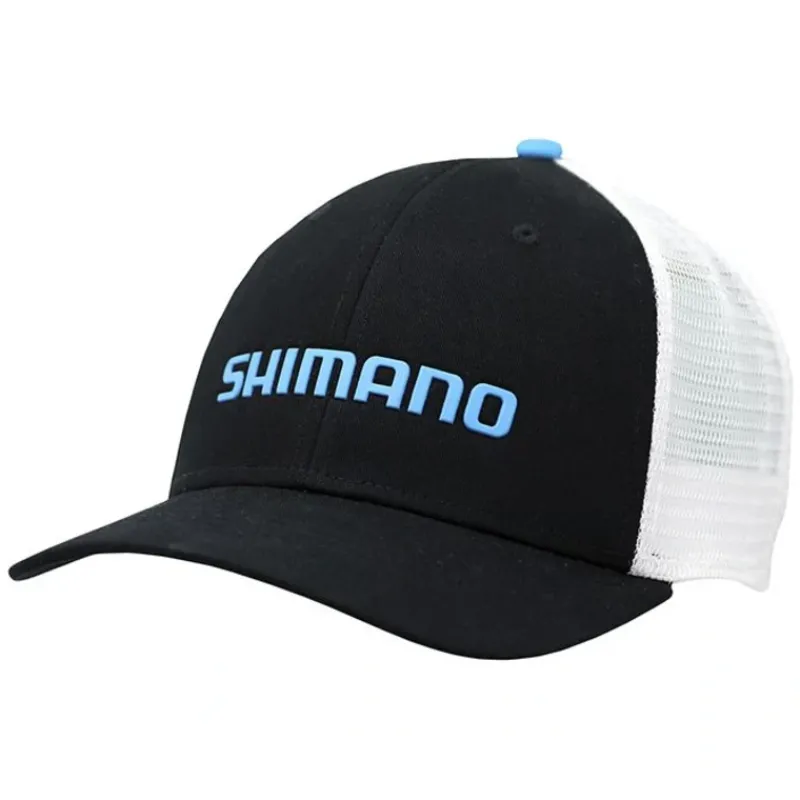 Shimano CCA Welded OSFM, Trucker Cap, Adjustable snapback closure, Black - Your Premium Fishing Gear Store Rods Lines Baits Accessories* New