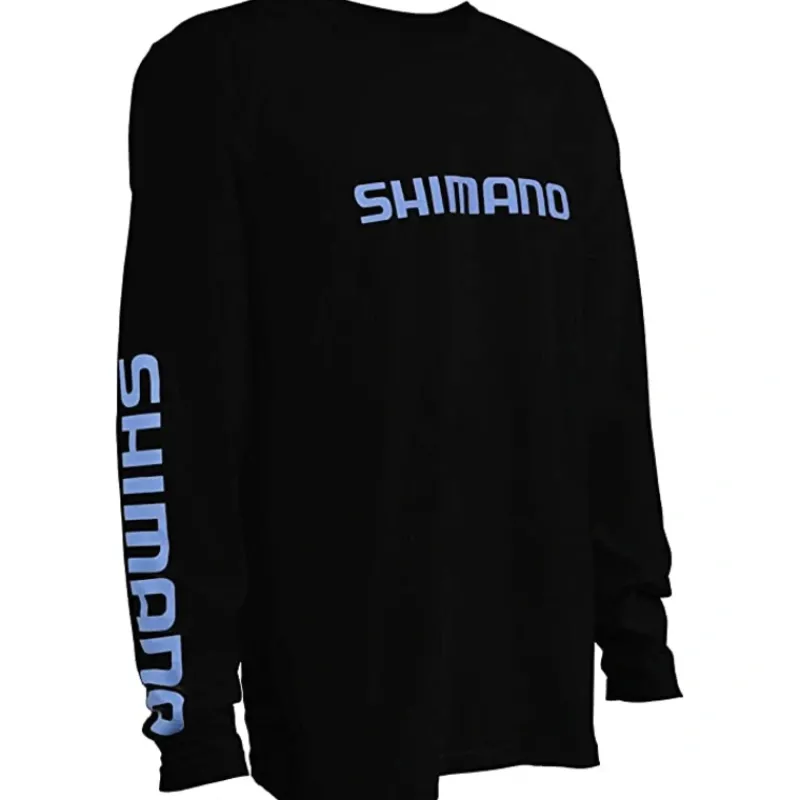 Shimano Long Sleeve, Ringspun, Cotton, T-Shirt - Your Premium Fishing Gear Store Rods Lines Baits Accessories* Discount