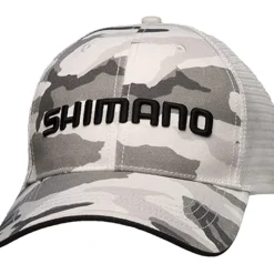Shimano Smokey Trucker Cap, Camo White, One Size Fits Most - Your Premium Fishing Gear Store Rods Lines Baits Accessories* Fashion