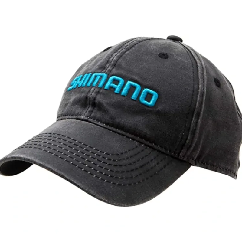 Shimano Vintage Style Fishing Cap, comfort, Black, OSFM - Your Premium Fishing Gear Store Rods Lines Baits Accessories* Flash Sale