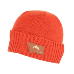 Simms Big Sky Wool Beanie Simms Orange - Your Premium Fishing Gear Store Rods Lines Baits Accessories* Hot