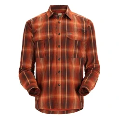 Simms Coldweather LS Shirt Hickory Clay Plaid Large - Your Premium Fishing Gear Store Rods Lines Baits Accessories* Best Sale