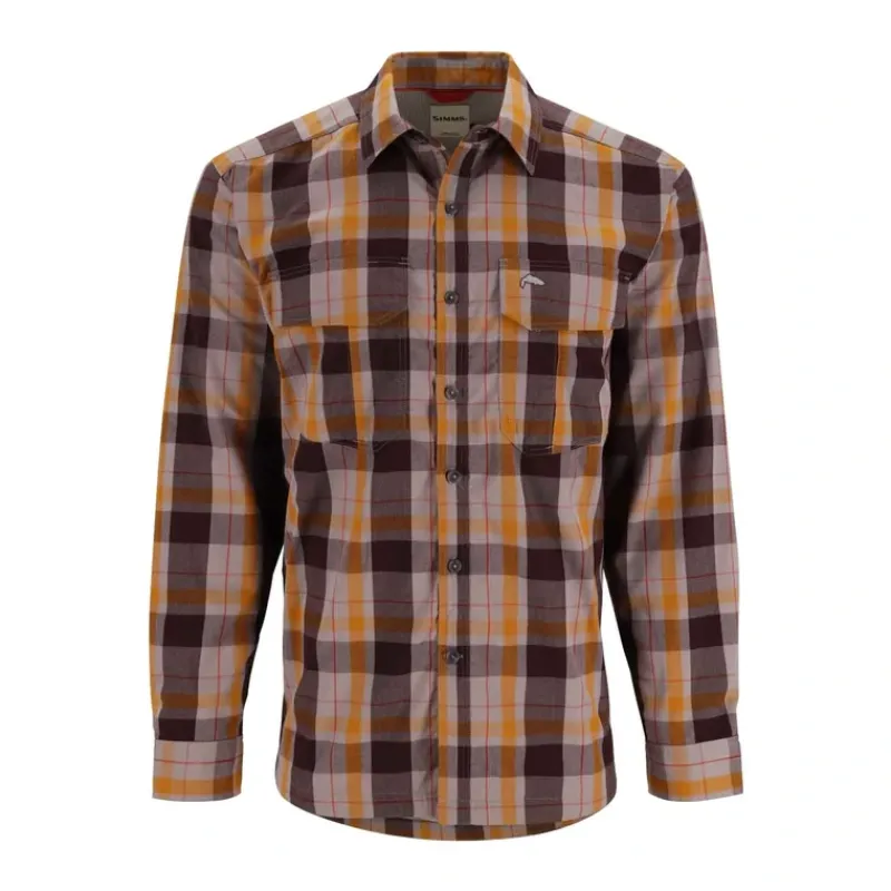 Simms Coldweather Shirt | Logan Dolomite Plaid - Your Premium Fishing Gear Store Rods Lines Baits Accessories* Best