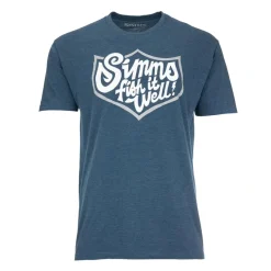 Simms Fish It Well Badge T-Shirt - Your Premium Fishing Gear Store Rods Lines Baits Accessories* Discount