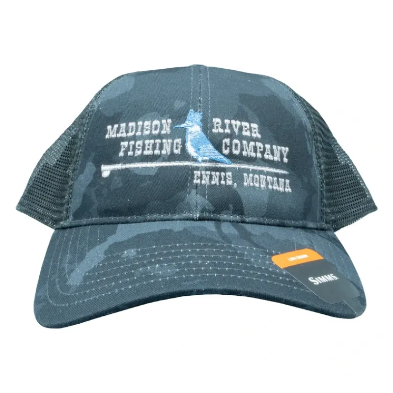 Simms Logo Blank Trucker Regiment Camo Carbon - Your Premium Fishing Gear Store Rods Lines Baits Accessories* New