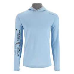 Simms Logo Solarflex Guide Hoody Sky/Cinder - Your Premium Fishing Gear Store Rods Lines Baits Accessories* Cheap