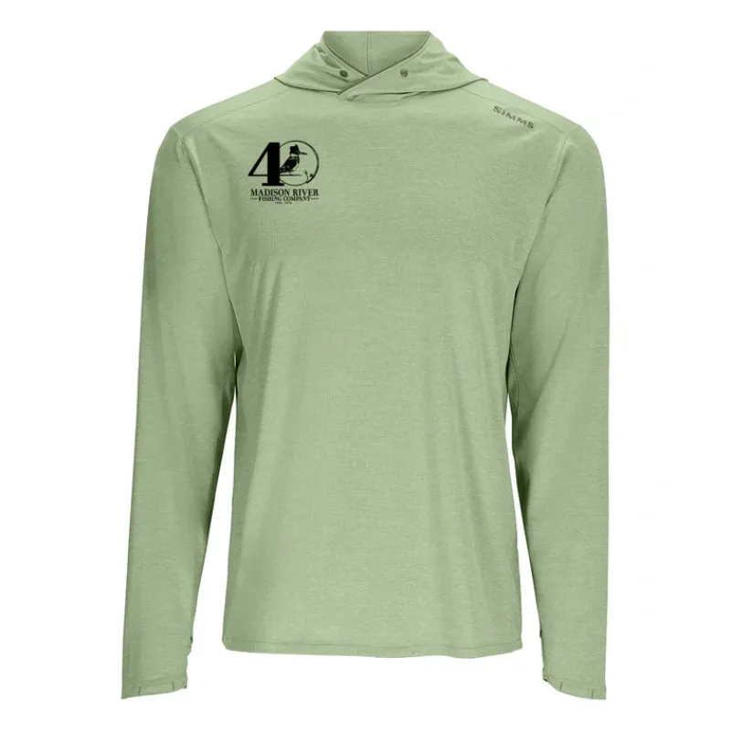 Simms Logo SolarFlex Hoody Field Heather - Your Premium Fishing Gear Store Rods Lines Baits Accessories* Discount