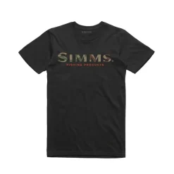 Simms Logo S/S T-Shirt - Your Premium Fishing Gear Store Rods Lines Baits Accessories* Hot