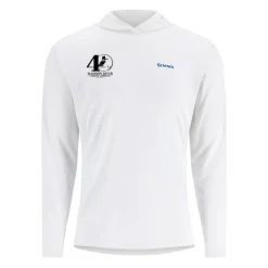 Simms Logo Tech Hoody Artist Series White/Trout Flag - Your Premium Fishing Gear Store Rods Lines Baits Accessories* Outlet