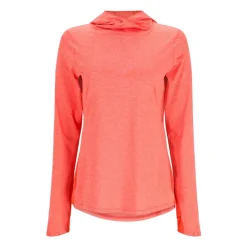 Simms Logo Womens SolarFlex Hoody Watermelon Heather - Your Premium Fishing Gear Store Rods Lines Baits Accessories* Online