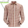 Simms MTS Logo Big Sky LS Shirt Clay/Hickory Plaid Small - Your Premium Fishing Gear Store Rods Lines Baits Accessories* Cheap