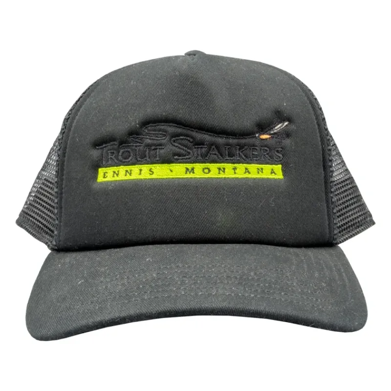 Simms MTS Logo Foam Trucker Black - Your Premium Fishing Gear Store Rods Lines Baits Accessories* Flash Sale