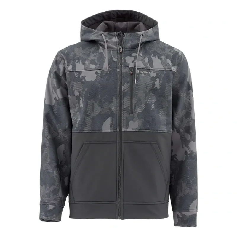 Simms Rogue Hoody - Hex Flo Camo Carbon - Your Premium Fishing Gear Store Rods Lines Baits Accessories* Store