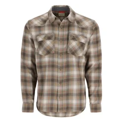 Simms Santee Flannel Bay Leaf/Sun Glow Window Pane Ombre - Your Premium Fishing Gear Store Rods Lines Baits Accessories* New