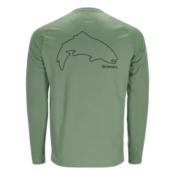 Simms Tech Tee Artist Series Trout Outline/Field - Your Premium Fishing Gear Store Rods Lines Baits Accessories* Fashion