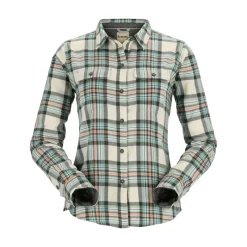 Simms Womens Santee Flannel Shirt Seafoam Camp Plaid - Your Premium Fishing Gear Store Rods Lines Baits Accessories* Fashion