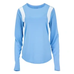 Simms Womens SolarVent Crew - Cornflower - Your Premium Fishing Gear Store Rods Lines Baits Accessories* Sale