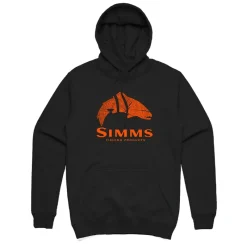 Simms Wood Trout Fill Hoody - Black - Your Premium Fishing Gear Store Rods Lines Baits Accessories* Fashion