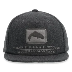 Simms Wool Trout Icon Cap Graphite - Your Premium Fishing Gear Store Rods Lines Baits Accessories* Sale