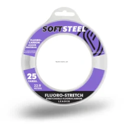 Soft Steel Fluoro-Stretch Stretchable Fluorocarbon Leader 25yd Spool - Your Premium Fishing Gear Store Rods Lines Baits Accessories* Store