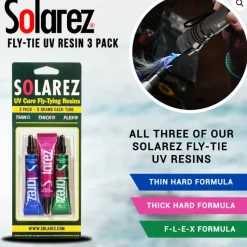 Solarez Fly Tie UV Resin 3 Pack-5g - Your Premium Fishing Gear Store Rods Lines Baits Accessories* Store