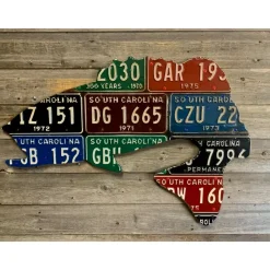 South Carolina Vintage Largemouth Bass License Plate Art - Your Premium Fishing Gear Store Rods Lines Baits Accessories* Hot