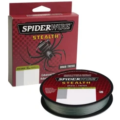 Spiderwire Stealth Braided Superline [125/200/300 Yards, Moss Green/Yellow/Camo] - Your Premium Fishing Gear Store Rods Lines Baits Accessories* Store