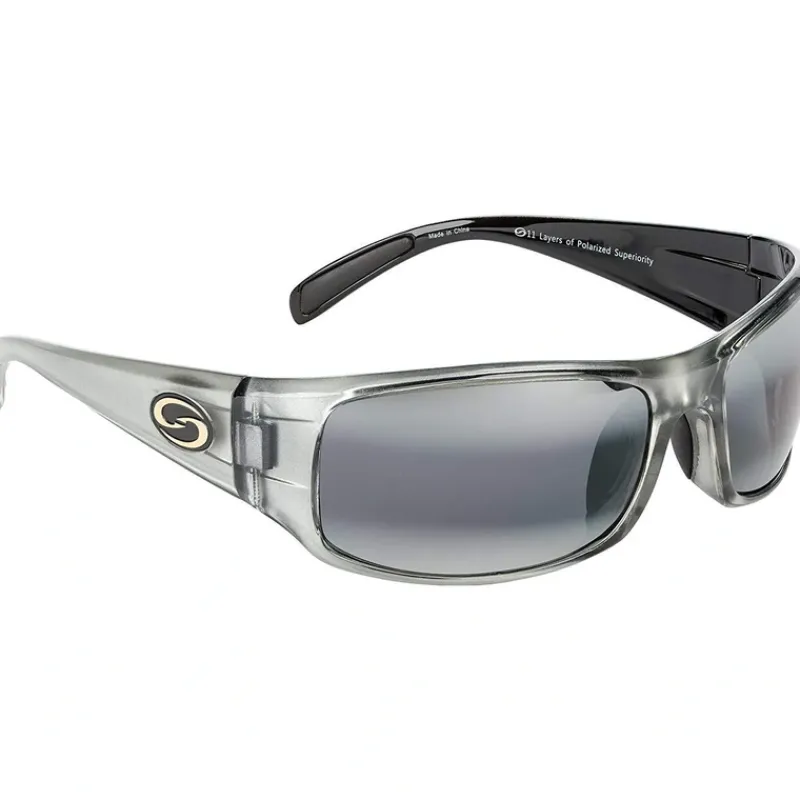 Strike King SG-S1158 Okeechobee Sunglasses Gray Clear Gray/Black Frame Full Rim - Your Premium Fishing Gear Store Rods Lines Baits Accessories* Discount