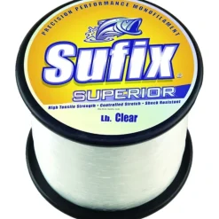 Sufix Superior Monofilament Fishing Line [20-80lb, 4.4lb Spool, Clear] - Your Premium Fishing Gear Store Rods Lines Baits Accessories* Flash Sale