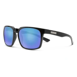Suncloud Hundo Sunglasses Black Polarized Blue Mirror - Your Premium Fishing Gear Store Rods Lines Baits Accessories* Sale